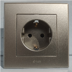 SIMON E3 301687-44 Socket Shuko Gold (100)