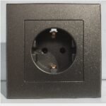 SIMON E3 301687-61 Socket Schuko Grey (100)