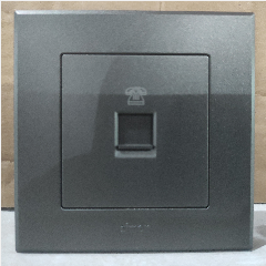 SIMON E3 305214S-61 Telphn Outlt Grey (100)