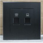 SIMON E3 305229S-26 Telphn&Dt Cat6 Black(100