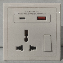 SIMON E3 30E7253 Multi-standart Soket UsbA+C