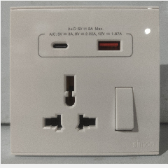 SIMON E6 72E7253 Multi-standard Socket Usb