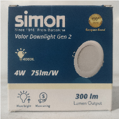 SIMON N03E0-1158 DL Bulat 4w 4000k (100)