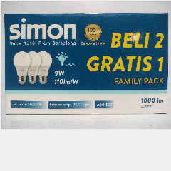 SIMON N62E0-1149 Family Pack Led 9w @3pc(32)