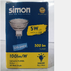 SIMON N62E0-1200 MR16 HV 5w 3000k (200)