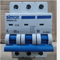 SIMON MCB 6kA 3P C16 SMB65C-63C16/3-E (4/48)