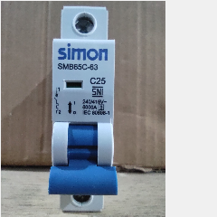 SIMON MCB 6kA 1P C25 SMB65C-63C25-E (12/144)