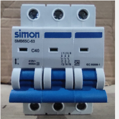 SIMON MCB 6kA 3P C40 SMB65C-63C40/3-E (4/48)