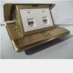 SIMON ZD015228 Floor Socket w/ Twin Data