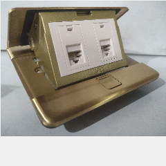 SIMON ZD015229 Floor Socket w/Telephone&Data