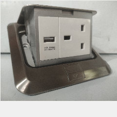 SIMON ZD021381 Floor Socket SS w/ BS Socket