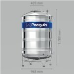 Tangki SS PENGUIN TBSK 1000L + Kaki