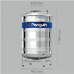 Tangki SS PENGUIN TBSK 1000L + Kaki