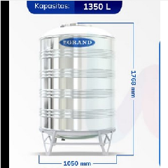 Tangki SS GRAND TSV1700 1350L + Kaki