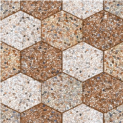 Keramik 40x40 JUPITER Hexastone Brown
