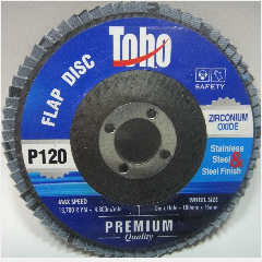 Flap Disc TOHO P 120 ZA @10pcs p175Lama