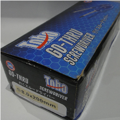 Go-Thru Screw. TOHO 8x200mm (-) p156 @12pcs