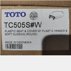 TOTO TC505S Seat & Cover w/ Plastic Hinges