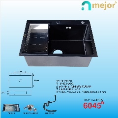 Wasbak 1 Lbg MEJOR 6045 Black