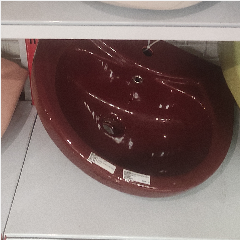 Wastafel Gantung Lilac Avena Maroon