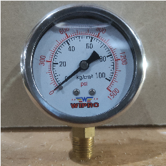 WIPRO Pressure Gauge Minyak 2-1/2″ 100kg(100