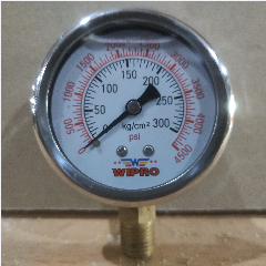 WIPRO Pressure Gauge Minyak 2-1/2″ 300kg(100
