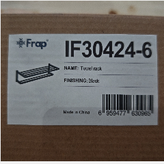 FRAP IF30424-6 Towel Rack 2stacks Black (10)