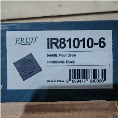 FRUD IR81010-6 Floordrain 10x10cm Black (60)