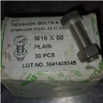 Baut SS A270 TMS M16 x 50mm @720pcs