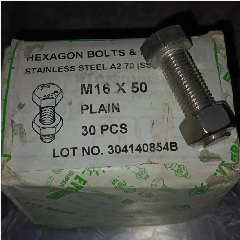 Baut SS A270 TMS M16 x 50mm @720pcs
