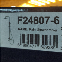 FRAP F24807-6 Shower Black SS (3)