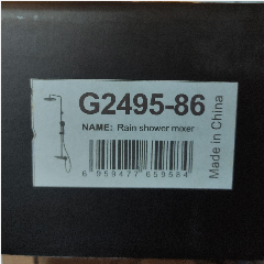 GAPPO G2495-86 Shower w/ Rainshower Black (3