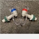 Kran Dispenser Anti Tumpah Merah dan Biru