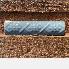 Kuku Keramik Motif Kembang 10cm Biru Md(180)