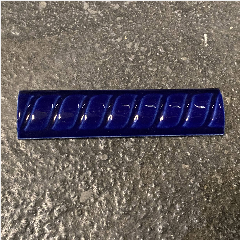 Kuku Keramik Ulir 10cm Biru Tua (180/720)