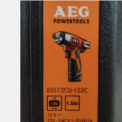 Cordless Impact Screwdriver AEG BSS 12 CLI
