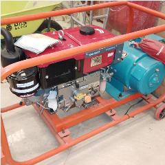 Genset YANMAR TS 190R+Denyo FA15+Rangka+Roda