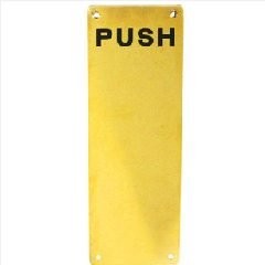 Sign Plate DEKKSON SP 002A Push PVD