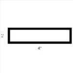 Aluminium 8563 Silver 6m (Holo 1″x4″x1mm)