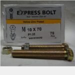 Baut + Mur TMS M10 x 70mm Kuning