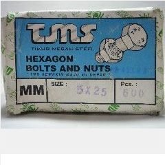 Baut + Mur Galv TMS M5 x 25mm