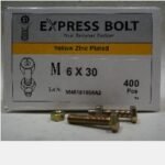 Baut + Mur TMS M6 x 30mm Kuning