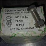Baut SS A270 TMS M16 x 50mm @720pcs