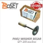Paku BOSET Pin Washer Besar @200pcs