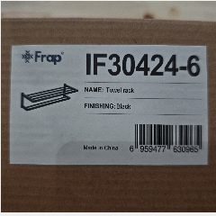 FRAP IF30424-6 Towel Rack 2stacks Black (10)