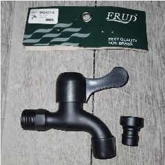 FRUD IR2107-6 1/2″ Short Wall Tap Black (40)