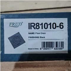 FRUD IR81010-6 Floordrain 10x10cm Black (60)
