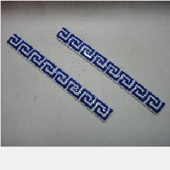 Kuku Keramik Ulir 20cm VERSACE Blue (289)
