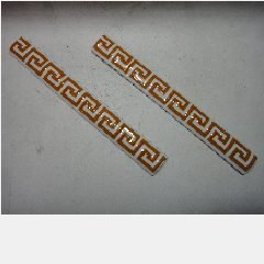 Kuku Keramik Ulir 20cm VERSACE M.Brown (290)