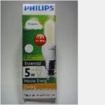 PHILIPS Essential 5w Kuning @12pcs